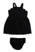 A Black Dress Sets from Janie & Jack in size 3-6M for girl. (Back View)