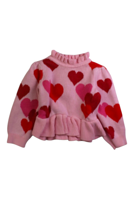 A Pink Long Sleeve Tops from Janie & Jack in size 6-12M for girl. (Front View)