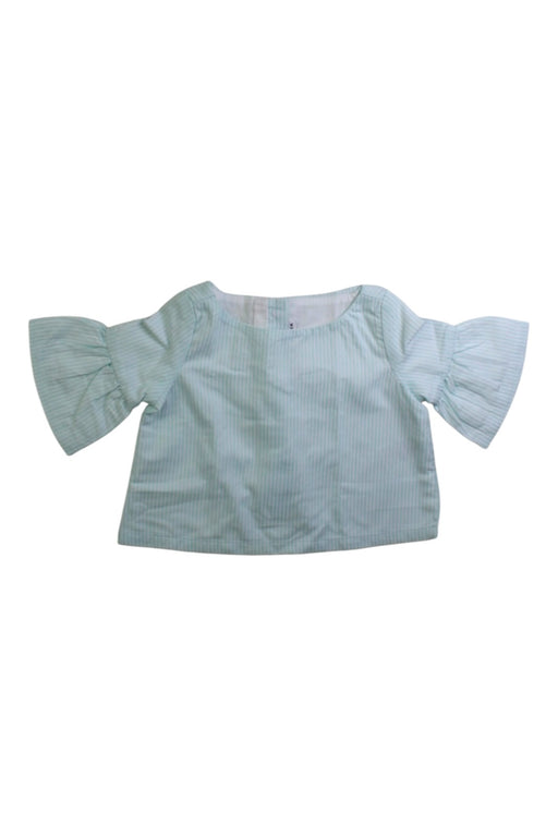A Teal Long Sleeve Tops from Janie & Jack in size 6-12M for girl. (Front View)