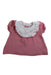 A Pink Short Sleeve Tops from Janie & Jack in size 0-3M for girl. (Front View)