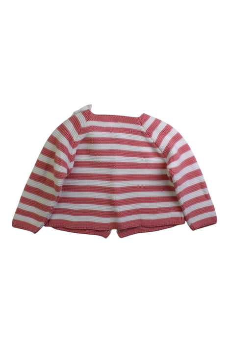 A Pink Cardigans from Nanos in size 6-12M for girl. (Back View)