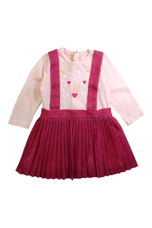 A Pink Long Sleeve Dresses from Billieblush in size 6-12M for girl. (Front View)