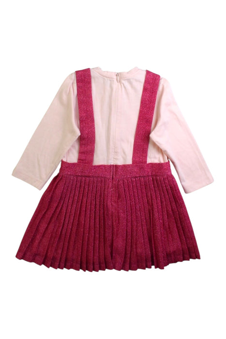 A Pink Long Sleeve Dresses from Billieblush in size 6-12M for girl. (Back View)