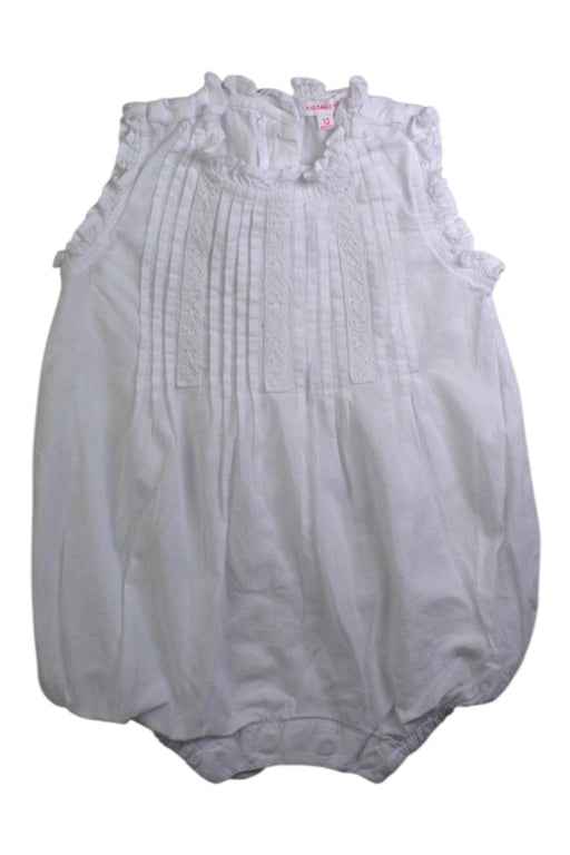 A White Sleeveless Bodysuits from Kidsagogo in size 6-12M for girl. (Front View)