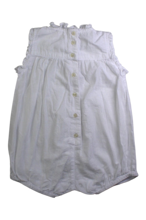 A White Sleeveless Bodysuits from Kidsagogo in size 6-12M for girl. (Back View)