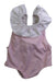 A White Swimsuits from Patachou in size 6-12M for girl. (Front View)
