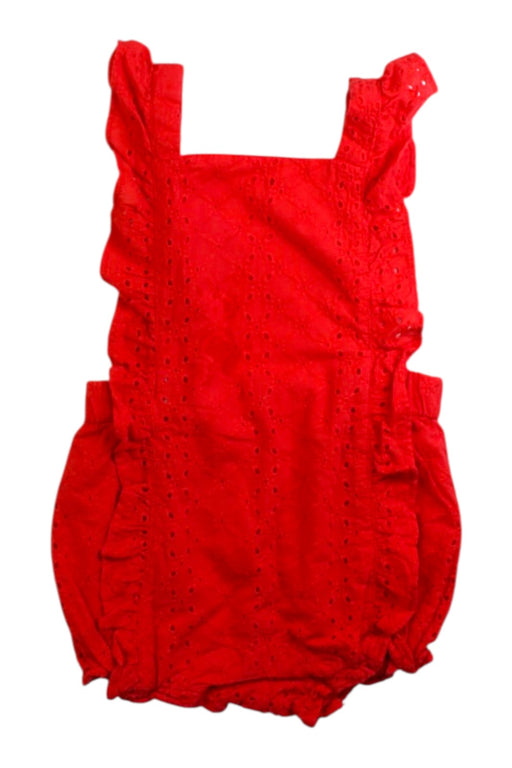A Red Sleeveless Rompers from Janie & Jack in size 18-24M for girl. (Front View)