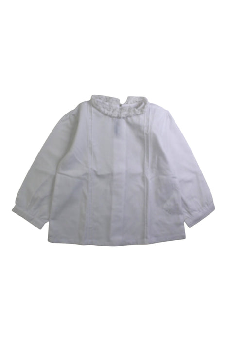 A White Long Sleeve Shirts from Miranda in size 6-12M for girl. (Front View)
