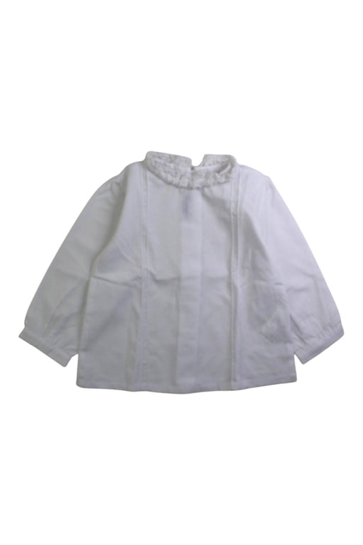 A White Long Sleeve Shirts from Miranda in size 6-12M for girl. (Front View)