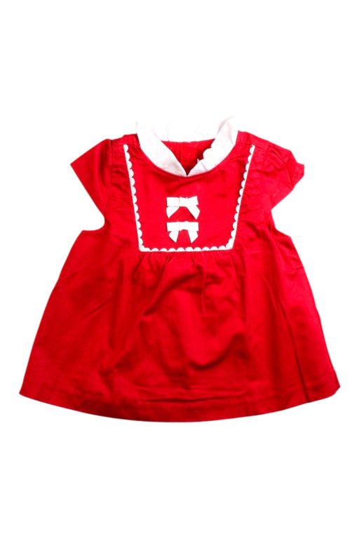 A Red Sleeveless Dresses from Janie & Jack in size 18-24M for girl. (Front View)