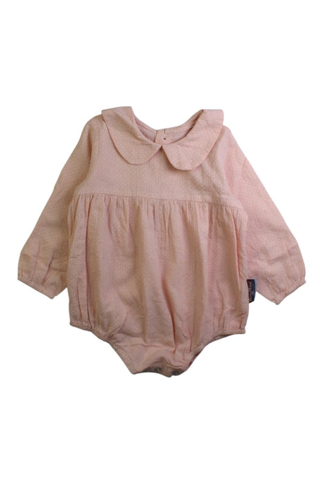 A Pink Long Sleeve Rompers from Niny Mini in size 12-18M for girl. (Front View)