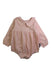 A Pink Long Sleeve Rompers from Niny Mini in size 12-18M for girl. (Front View)
