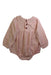 A Pink Long Sleeve Rompers from Niny Mini in size 12-18M for girl. (Back View)
