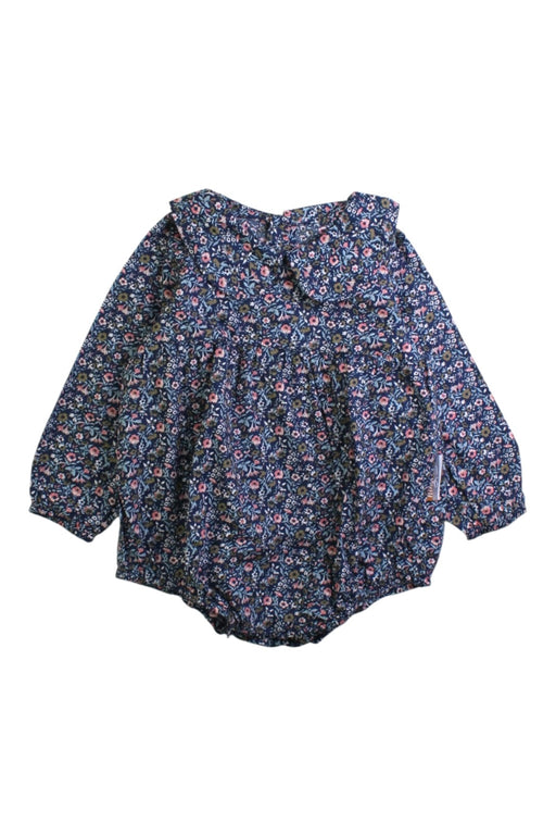 A Blue Long Sleeve Rompers from Niny Mini in size 12-18M for girl. (Front View)