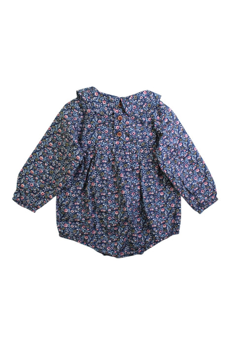 A Blue Long Sleeve Rompers from Niny Mini in size 12-18M for girl. (Back View)