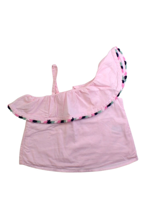 A Pink Sleeveless Tops from Janie & Jack in size 6-12M for girl. (Front View)