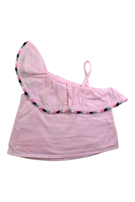 A Pink Sleeveless Tops from Janie & Jack in size 6-12M for girl. (Back View)