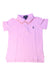 A Pink Short Sleeve Polos from Polo Ralph Lauren in size 3T for boy. (Front View)