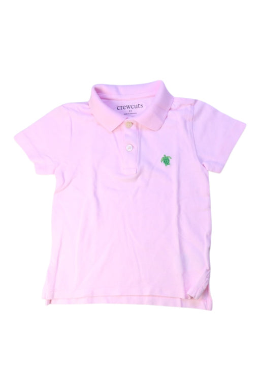 A Pink Short Sleeve Polos from Crewcuts in size 2T for boy. (Front View)