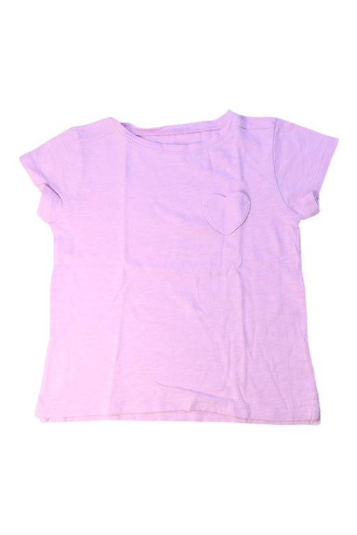 A Purple Short Sleeve T Shirts from Crewcuts in size 4T for girl. (Front View)