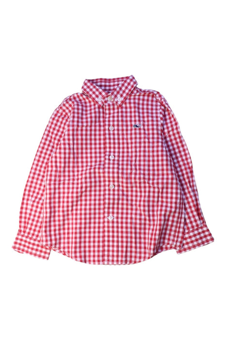 A Red Long Sleeve Shirts from Vineyard Vines in size 2T for boy. (Front View)