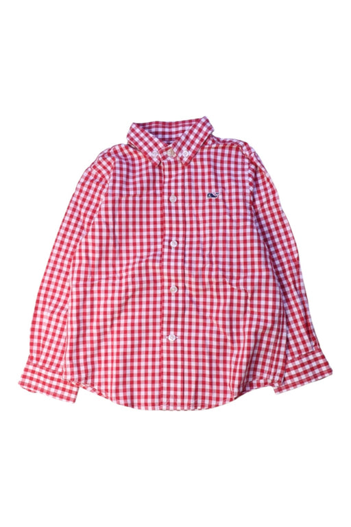A Red Long Sleeve Shirts from Vineyard Vines in size 2T for boy. (Front View)