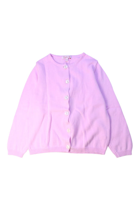 A Pink Cardigans from Confiture in size 6T for girl. (Front View)