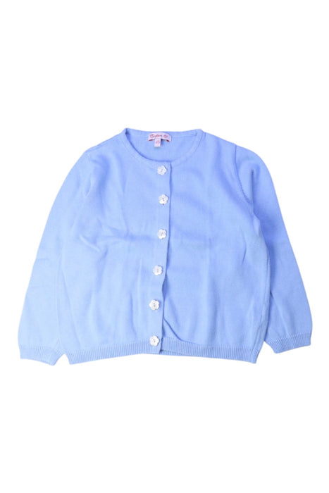 A Blue Cardigans from Confiture in size 4T for girl. (Front View)