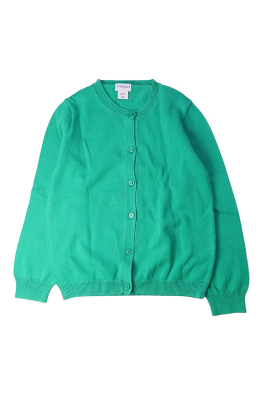 A Green Cardigans from Crewcuts in size 6T for girl. (Front View)