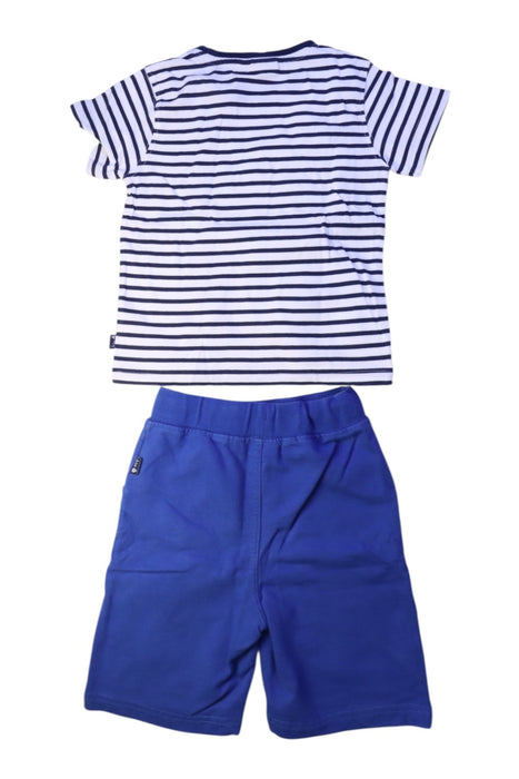 A Blue Short Sets from Jojo Maman Bébé in size 3T for boy. (Back View)