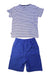 A Blue Short Sets from Jojo Maman Bébé in size 3T for boy. (Back View)