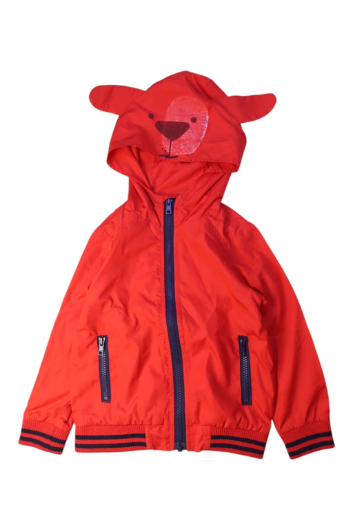 A Red Rain Jackets from Seed in size 3T for boy. (Front View)