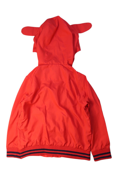 A Red Rain Jackets from Seed in size 3T for boy. (Back View)