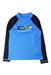 A Blue Rash Guards from Quiksilver in size 4T for boy. (Front View)