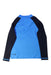 A Blue Rash Guards from Quiksilver in size 4T for boy. (Back View)