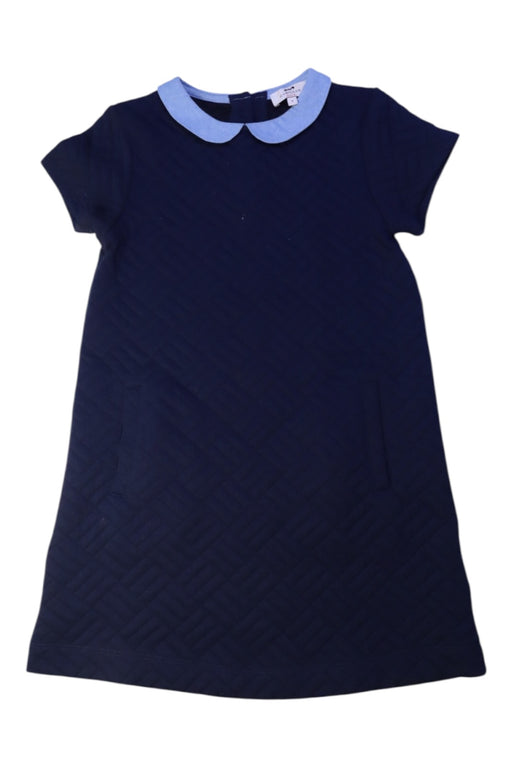 A Navy Short Sleeve Dresses from Cyrillus in size 8Y for girl. (Front View)