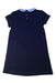 A Navy Short Sleeve Dresses from Cyrillus in size 8Y for girl. (Back View)
