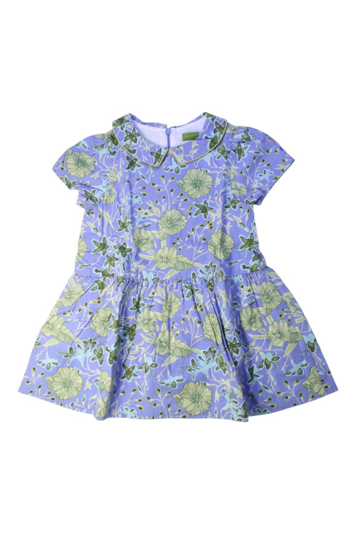 A Blue Short Sleeve Dresses from Jim Thompson in size 4T for girl. (Front View)