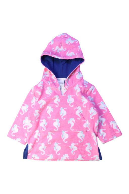 A Pink Capes & Ponchos from Pottery Barn in size 6-12M for girl. (Front View)
