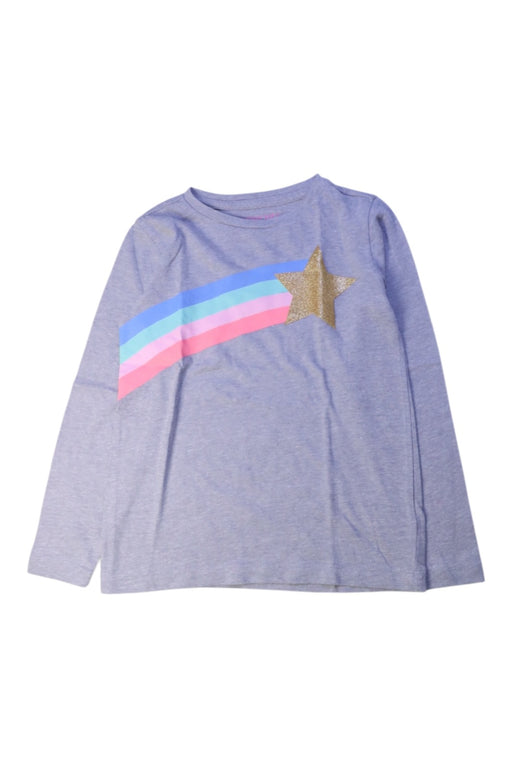 A Blue Long Sleeve Tops from Crewcuts in size 4T for girl. (Front View)