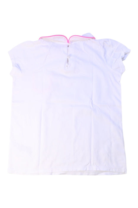 A White Short Sleeve Tops from Jacadi in size 6T for girl. (Back View)