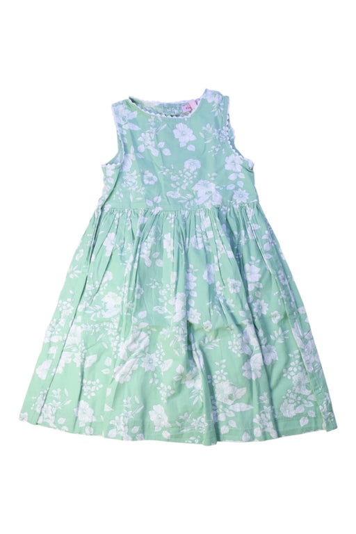 A Green Sleeveless Dresses from Angelina in size 4T for girl. (Front View)