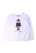A White Crewneck Sweatshirts from Polo Ralph Lauren in size 6T for boy. (Front View)