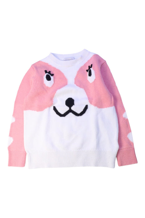 A Pink Knit Sweaters from Stella McCartney in size 6T for girl. (Front View)