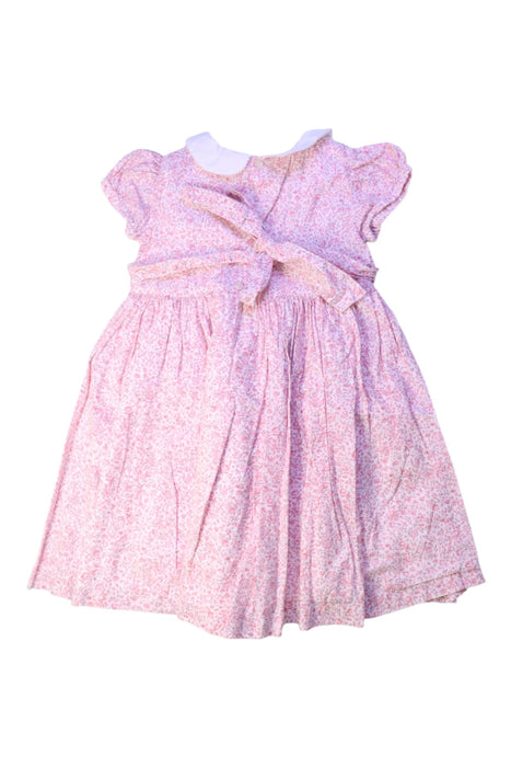 A Pink Short Sleeve Dresses from Confiture in size 3T for girl. (Back View)