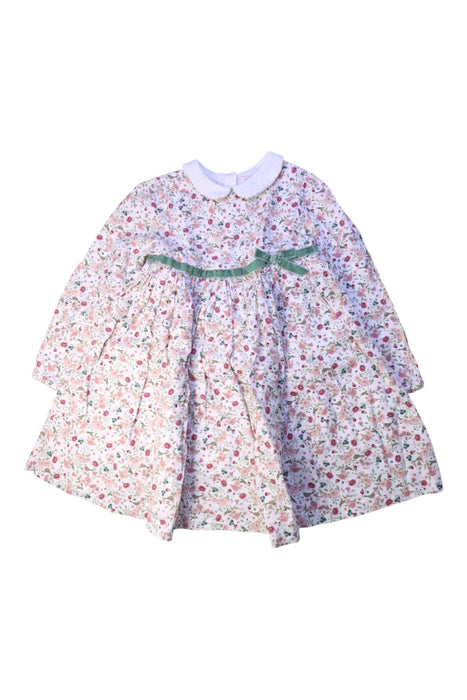 A White Long Sleeve Dresses from Confiture in size 5T for girl. (Front View)