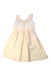 A Yellow Sleeveless Dresses from Confiture in size 5T for girl. (Front View)