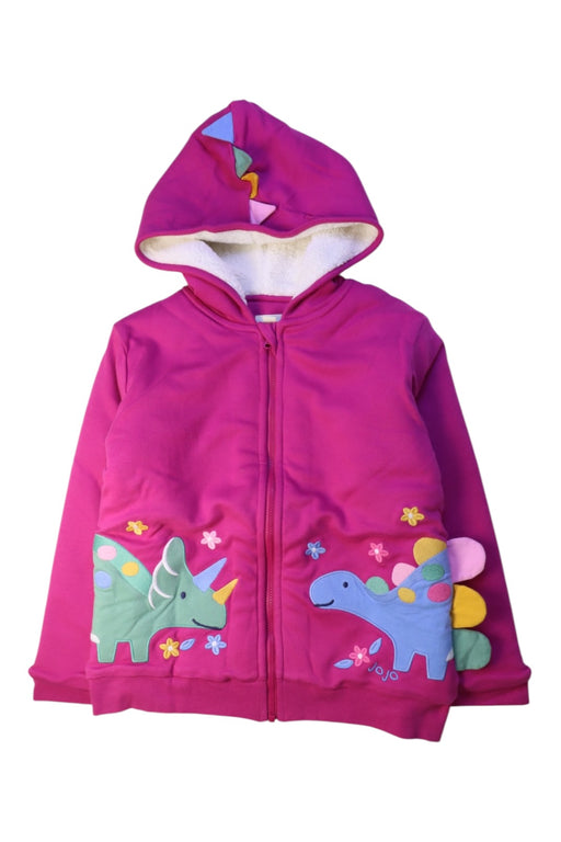 A Pink Hooded Sweatshirts from Jojo Maman Bébé in size 5T for girl. (Front View)