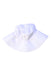 A White Sun Hats from i play in size 12-18M for neutral. (Back View)