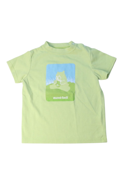 A Green Short Sleeve T Shirts from Mont-bell in size 18-24M for boy. (Front View)